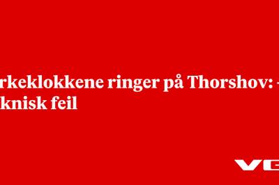 Kirkeklokkene ringer på Thorshov: – Teknisk feil