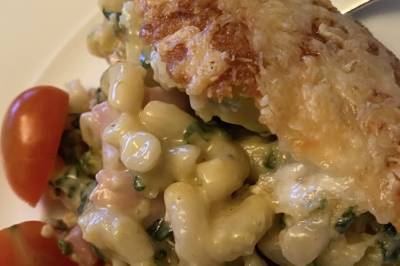 Resteform a la Mac and cheese