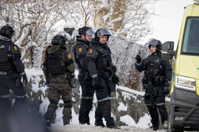 Skytedramaet i Bergen: Huset brant ned