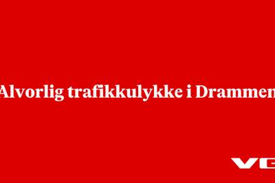 Alvorlig trafikkulykke i Drammen