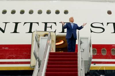 Trumps nye fly er klart: Rødt, hvitt og blått – og litt gull