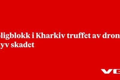 Boligblokk i Kharkiv truffet av droner – syv skadet