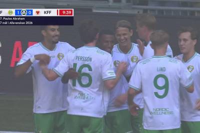 Paulos Abraham setter 1-0 mot Kalmar