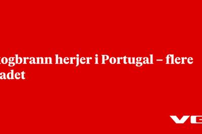 Skogbrann herjer i Portugal – flere skadet