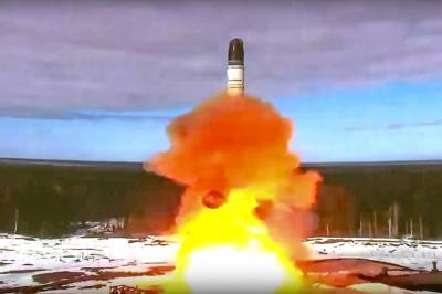 Russlands nye missil «Satan II». Nå sier myndighetene at det snart er klart.