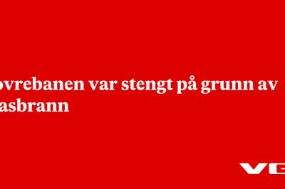 Dovrebanen var stengt på grunn av grasbrann