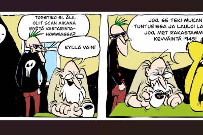 Tegneserier og vitser • Kuvasarjoi ja vitsii