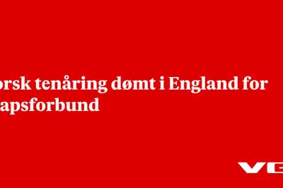 Norsk tenåring dømt i England for drapsforbund