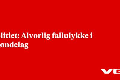 Politiet: Alvorlig fallulykke i Trøndelag