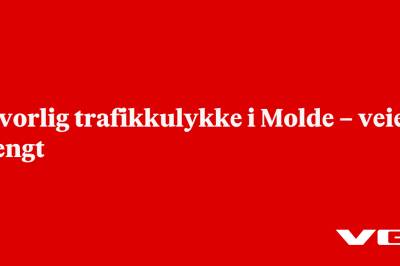 Trafikkulykke i Molde – veien stengt