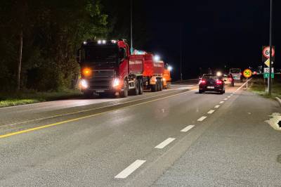 Stenger ett kjørefelt: – Det er gode omkjøringsmuligheter