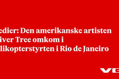 Medier: Den amerikanske artisten Oliver Tree omkom i helikopterstyrten i Rio de Janeiro