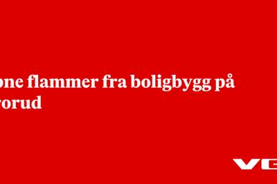 Åpne flammer fra boligbygg på Grorud