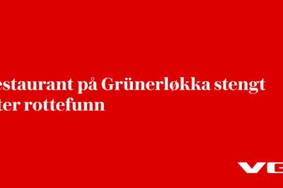 Restaurant på Grünerløkka stengt etter rottefunn