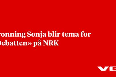 Dronning Sonja blir tema for «Debatten» på NRK