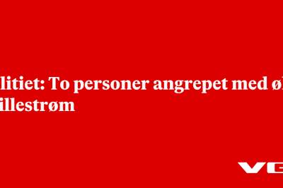 Politiet: To personer angrepet med øks i Lillestrøm