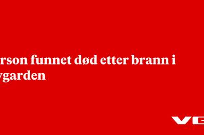 Person funnet død etter brann i Øygarden