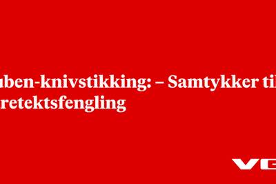 Kuben-knivstikking: – Samtykker til varetektsfengling