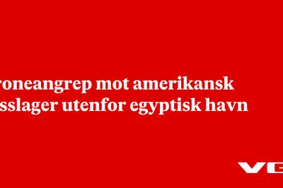 Droneangrep mot amerikansk gasslager utenfor egyptisk havn