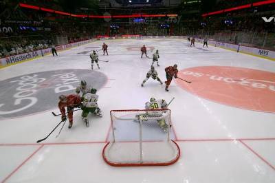 Milton Oscarson med mål mot IF Björklöven