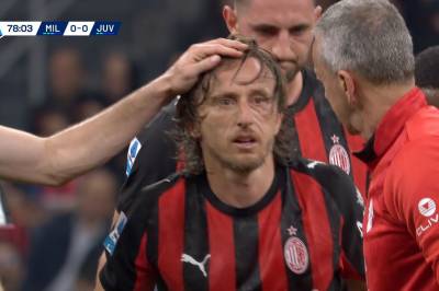 Ansiktsbrudd for Modric