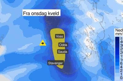 Sender ut fleire gule farevarsel