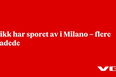 Trikk har sporet av i Milano – flere skadede