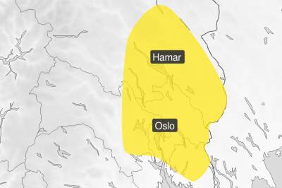 Gult farevarsel for kraftig vind på Østlandet lørdag