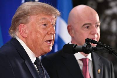 Trump talte på Fifa-mottakelse: Kom med England-stikk