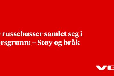 50 russebusser samlet seg i Porsgrunn: – Støy og bråk