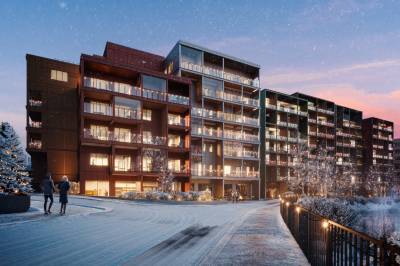 Starter byggingen av den siste blokka uten at toppleiligheten er solgt