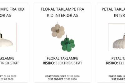 Tilbakekaller lamper: - Slutt å bruke lamper umiddelbart