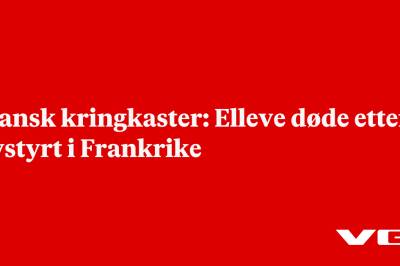 Fransk kringkaster: Elleve døde etter flystyrt i Frankrike