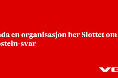 Enda en organisasjon ber Slottet om Epstein-svar