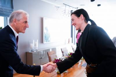 Invitert på lunsj hjemme hos Støre