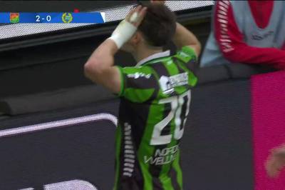 Samuel Salter med mål mot Hammarby