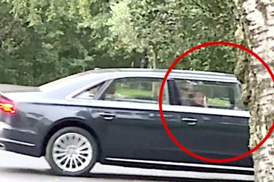 Kronprinsesse Ingrid Alexandra vinket fra bilen