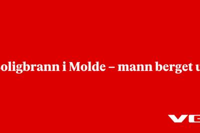 Boligbrann i Molde – mann berget ut