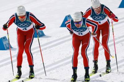 Klæbo, Nyenget og Iversen på vei mot suveren OL-trippel