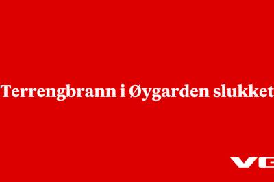 Terrengbrann i Øygarden slukket