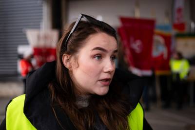 Fare for storstreik: Oda Marita (28) har allerede streiket i tre uker