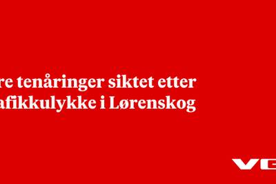 Fire tenåringer siktet etter trafikkulykke i Lørenskog