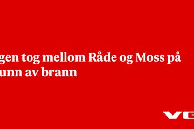 Ingen tog mellom Råde og Moss på grunn av brann