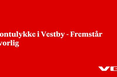 Frontulykke i Vestby - Fremstår alvorlig