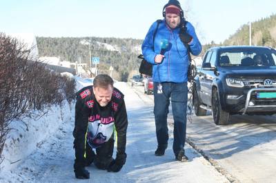 54-åringen måtte krabbe ned hele Strøget &bull; Birkenesavisa