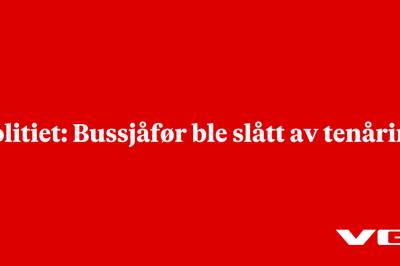 Politiet: Bussjåfør ble slått av tenåring