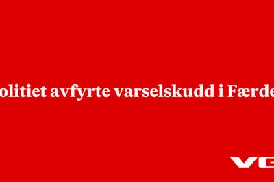 Politiet avfyrte varselskudd i Færder