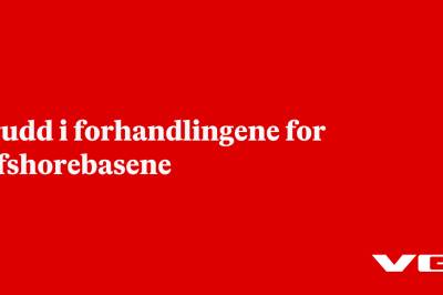 Brudd i forhandlingene for offshorebasene