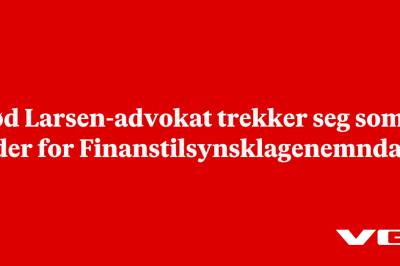 Rød Larsen-advokat trekker seg som leder for Finanstilsynsklagenemnda