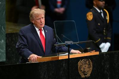 Trump taler i FN: Kraftsalve mot Iran